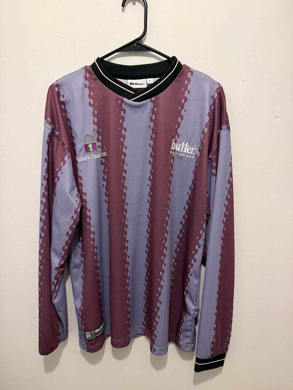 Butter Goods All City L/S Jersey Purple/Maroon Large